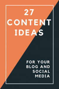 27 content ideas