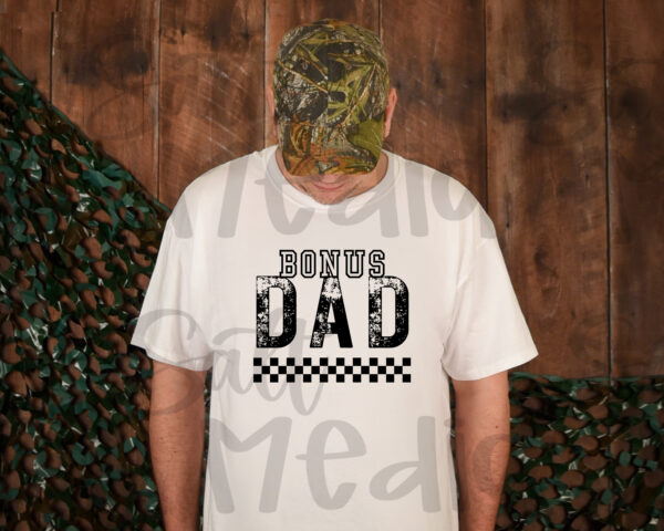 Checkered bonus dad PNG