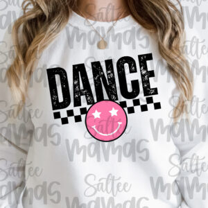 Checkered Dance with Smiley PNG