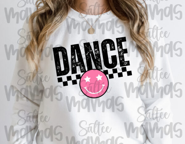 Checkered Dance with Smiley PNG