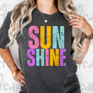 Colorful sunshine PNG