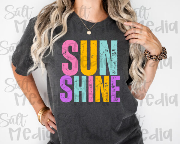 Colorful sunshine PNG